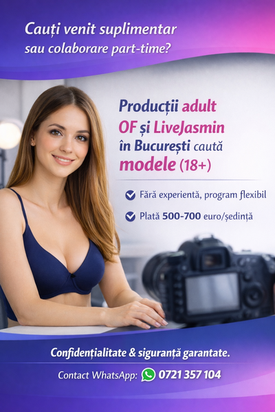 Job. Castiga bani rapid  colaborare part-time in productii online